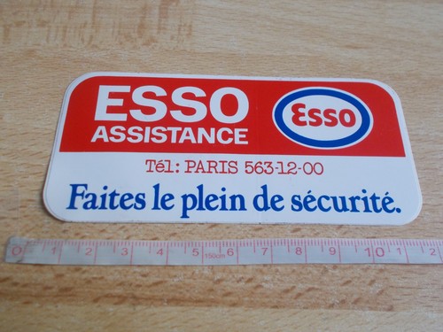 Autocollant esso assistance - esso,