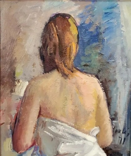 Tableau ancien huile portrait - tableau,