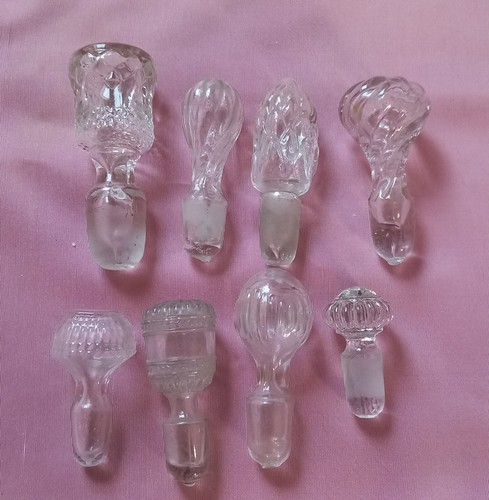 Lot bouchons verre - , en