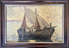 Ancien tableau marine - , mer