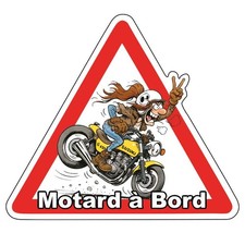 Sticker "Motard à bord" –