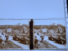 PLAQUE DE VERRE STEREOSCOPIQUE WW1/1914-1918/1 GUERRE MONDIAL PLANOX 6X13cm "A4"