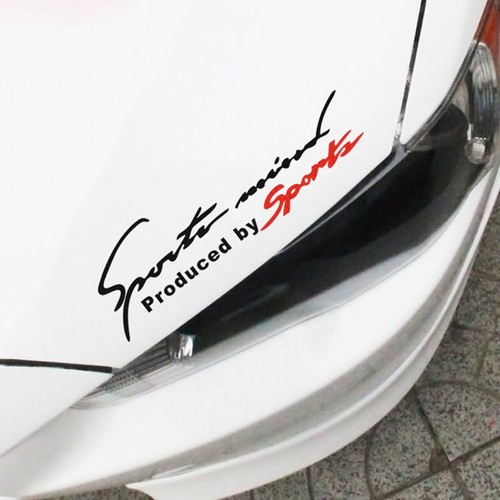 2pcs reflective racing decals - 2pcs,