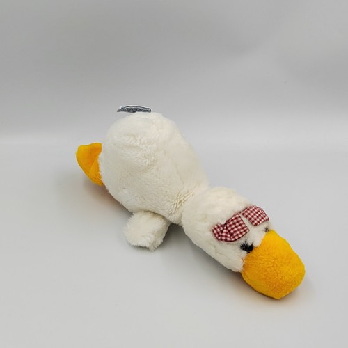 Doudou peluche canard blanc