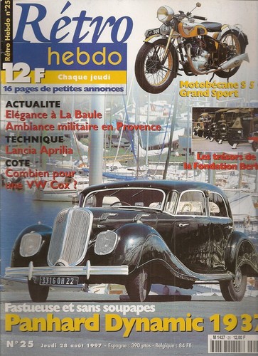 Retro hebdo panhard - panhard, dynamic