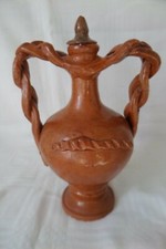 Amphore ancienne en terre cuite vernissée 21 cm , Portugal ?