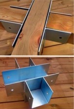Connecteurs pour 5 poteaux en bois joint en acier galvanisé pour pergolas