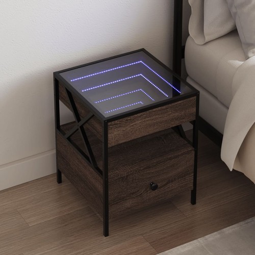 Table chevet avec led - chevet,