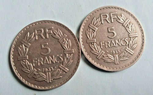 Lot francs lavrillier nickel - francs,