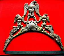 Ebauche Fronton Aigle Adler Eagle réplique horloge comtoise type coq N 19