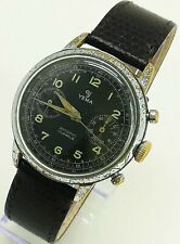 YEMA Montre Militaire Vintage à Remontage Pilote Chrono 36mm Valjoux 92...