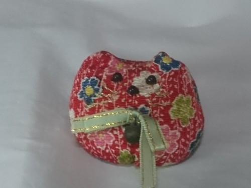Kimono chirimen cat - chirimen, bag