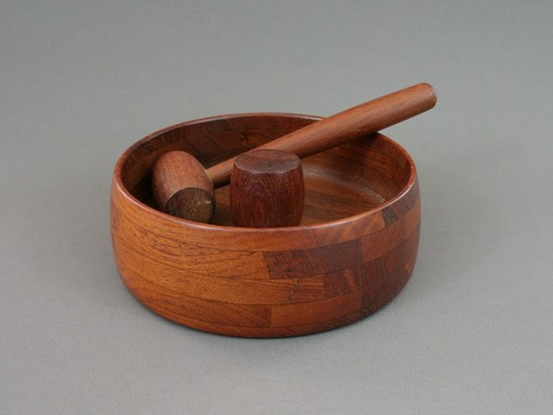 Danish teak nutcracker - teak, bowl