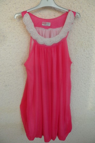 Superbe tunique boule rose