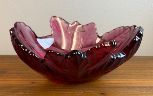 Lalique coupe compiegne - lalique, rouge