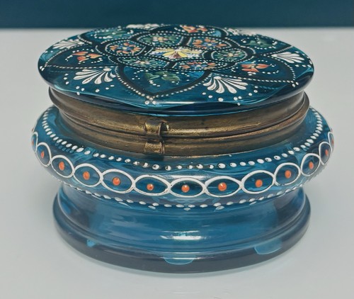 Boîte ancienne verre soufflé