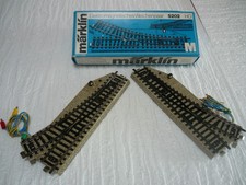 Marklin  lot d'aiguillages électriques ref - 5202  3 rails pour bricoleurs