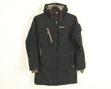 DIDRIKSONS Veste Femme Microtech Imperméable Manteau Parka EU 36 À Capuche Noire