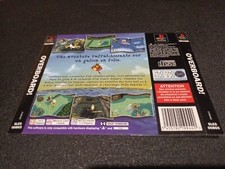 Jaquette cover Arrière PS1 Playstation 1 overboard