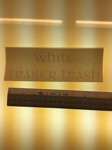 White trailer trash - trash,
