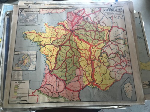 Ancienne affiche carte - ancienne,