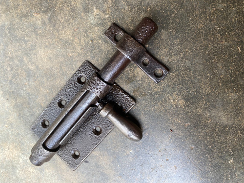 Ancien gros verrou fer - ancien, pour