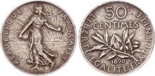 50 Centimes Semeuse - 1898 -