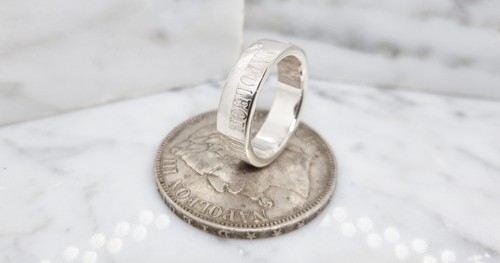 Bague pièce monnaie 5 - de,