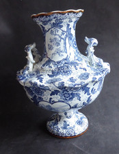 Grand vase bleu et blanc Royal