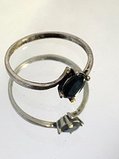 Ancienne bague argent Saphir