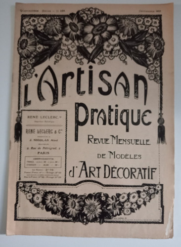 Revue artisan pratique art - l'artisan,