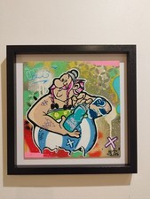 Tableaux Contemporains Urbain Graffiti Astérix Obélix Unique Popart Streetart 