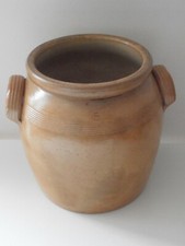 Potiche pot vasque en terre cuite vernissé ancien Fin 19e. début 20e