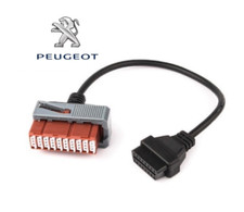 Adaptateur automobile Peugeot 30 pins vers OBD2 | diagnostic automobile