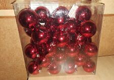 Lot de 42 boules de noel rouges neuves provenance Ikéa