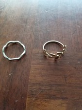 Lot de 2 bagues en argent massif