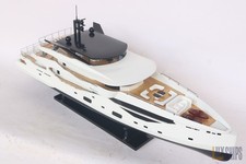 Modèle de yacht Sunseeker 161 100 cm décor de bateau en bois de luxe