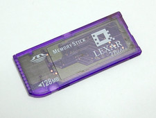 LEXAR MEMORY STICK CARTE MEMOIRE 128 MB POUR APPAREIL PHOTO OCCASION TESTE