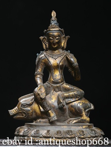 Vieux tibet bronze doré - 10.8",