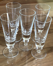 5 Flutes a champagne en cristal Saint Louis