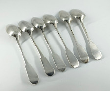 Lot 6 Cuillères argent Empire France Napoléon Coq 1er titre Antique Silver Set