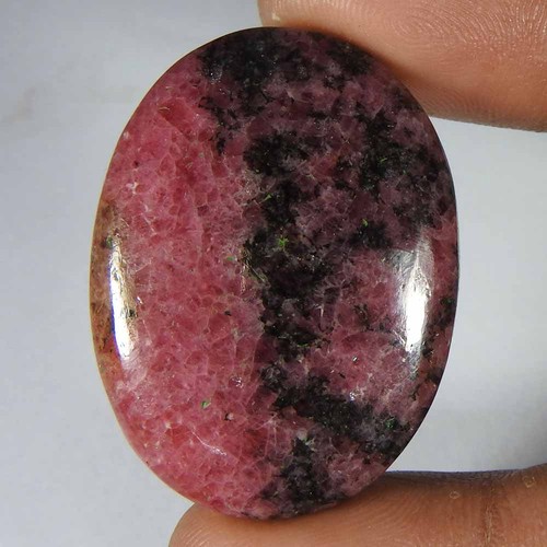 Cabochon ovale rhodonite - en,