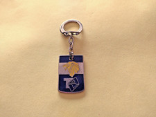 RARE ANCIEN PORTE CLÉS ÉMAILLÉ PEUGEOT TAV - LOGO TÊTE DE LION ANNÉES 60' 70'