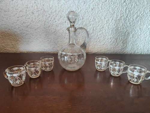 Service liqueur verre - service, à