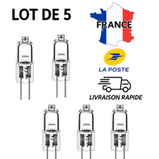 Lot Ampoule Halogène G4 20W 12V Blanc Chaud 2900K Verre Clair Lustre Spot LED