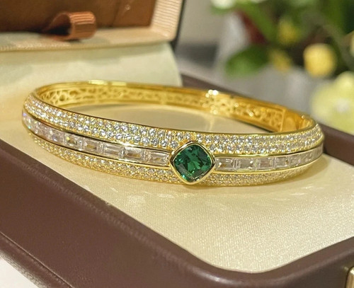Bracelet large jaune 18k - bracelet,