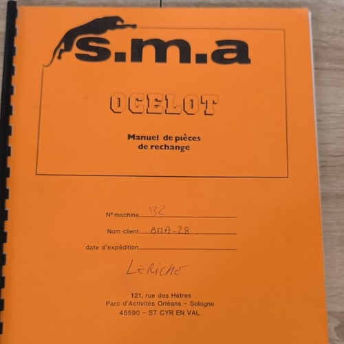 Catalogue piece epareuse sma - catalogue,