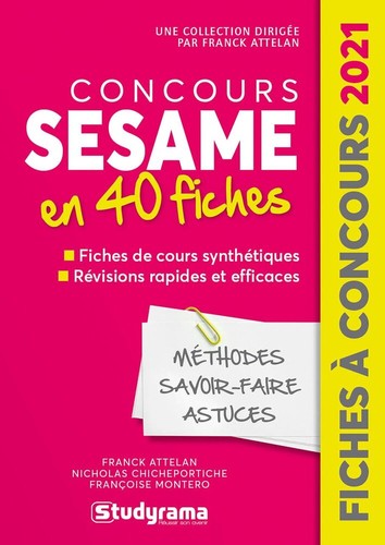 Concours sésame fiches - sésame,
