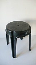 TABOURET EN PLASTIQUE années 50 60 VINTAGE DESIGN 1950 ERA 
