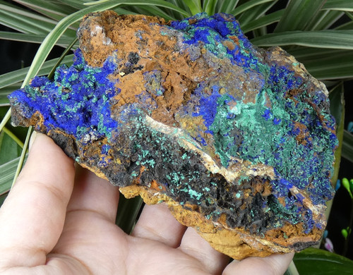 Azurite malachite brochantite - malachite,